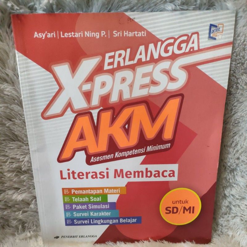 Jual X Press Akm Erlangga Untuk Kelas Sd Mi Literasi Membaca Shopee