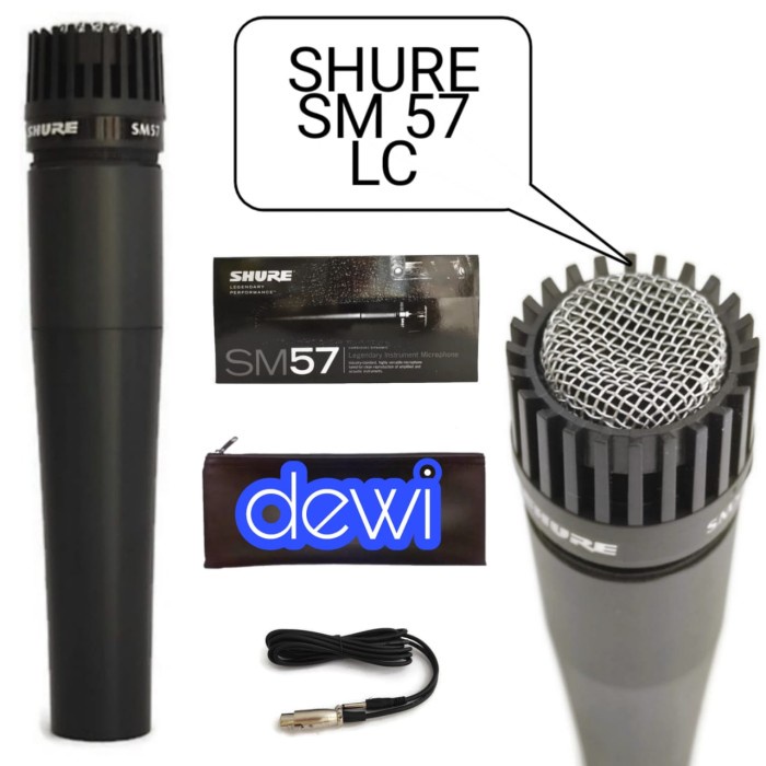 Jual Mic Shure Sm Lc Mic Shure Sm Instrumen Tanpa Saklar On Off