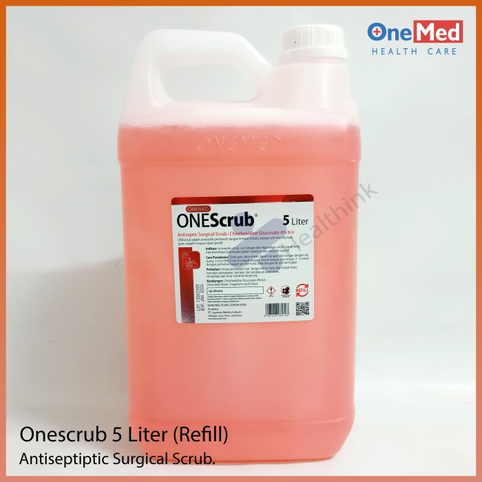 Jual Onescrub 5 Liter Onemed Antiseptic Surgical Scrub 4 Refill 5L