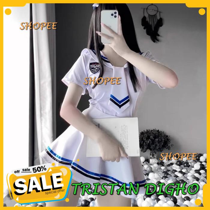 Jual Sexy Lingerie Siswa Cosplay Seragam Rok Mini Seragam Pelaut Set A