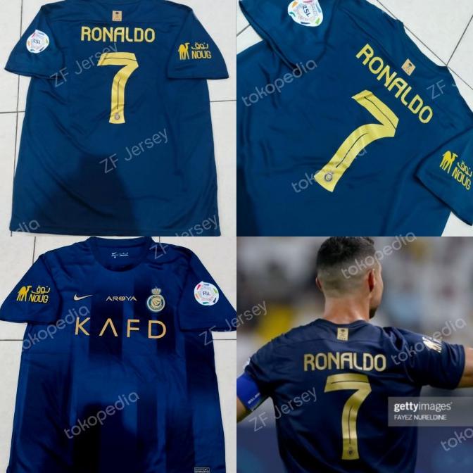 Jual Jersey Baju Bola Al Nassr Away Fullpatch Ronaldo Grade