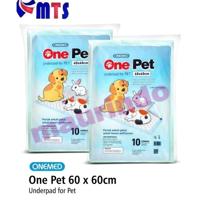 Jual Ris Onemed Underpad One Pet X Cm Perlak Hewan Pet Toilet