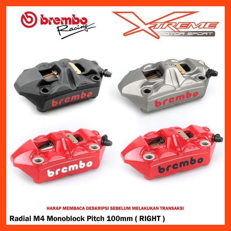 Jual Kaliper Brembo M4 100mm RadiaL Kanan Only Shopee Indonesia