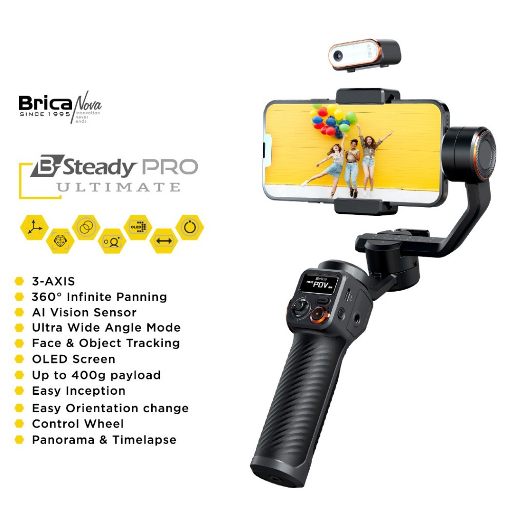 Jual Brica B Steady Pro 3 Axis Gimbal Hp Smartphone Stabilizer