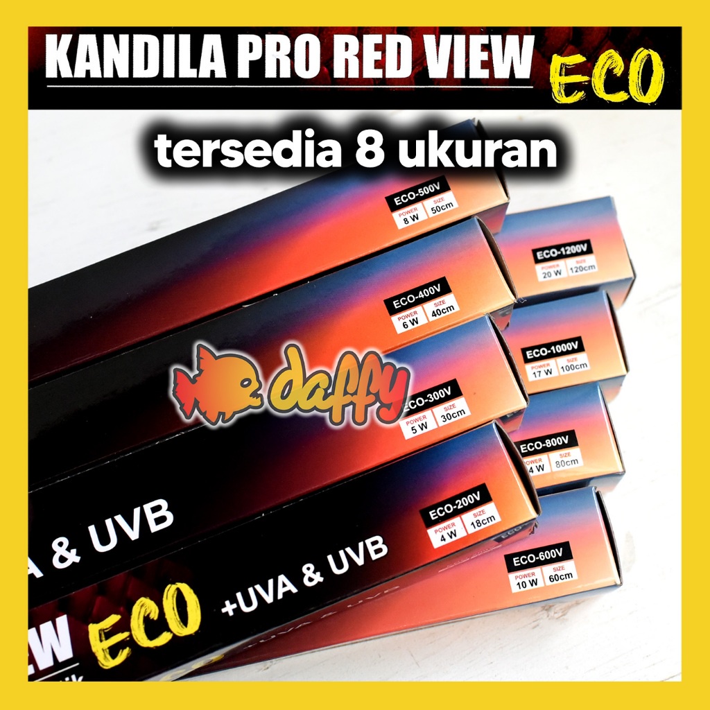 Jual Kandila Pro Red View Eco 600 Uva Uvb Lampu Akuarium Lampu View