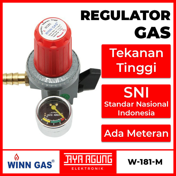 Jual Regulator High Pressure WINN GAS W 181 M Meteran Tekanan Tinggi