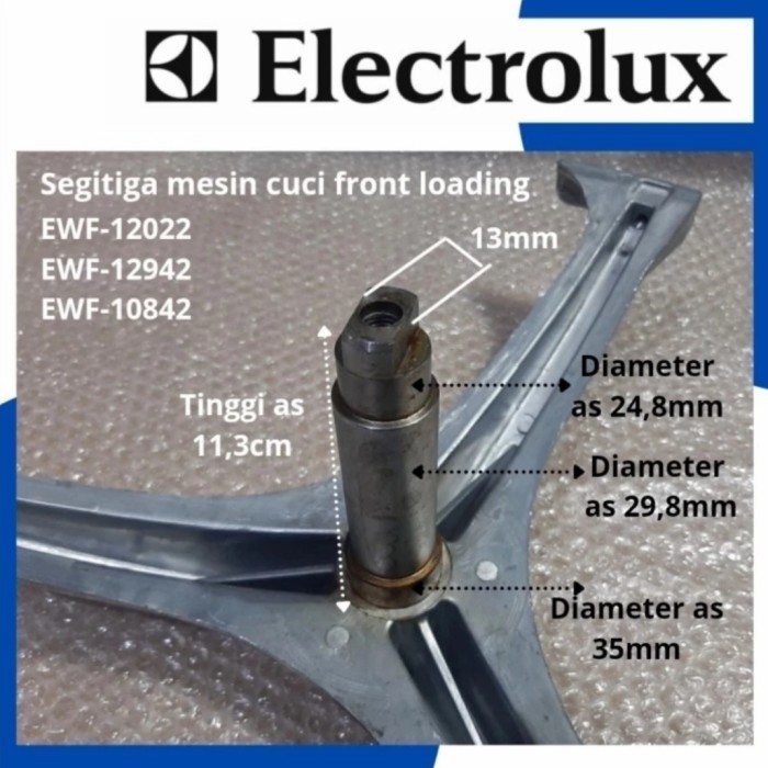 Jual Segitiga Spider Mesin Cuci Front Loading Electrolux As Besar Ewf