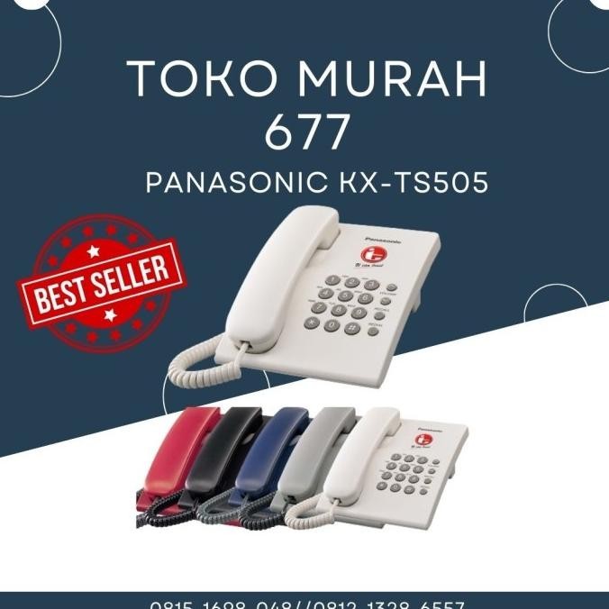 Jual New Panasonic KX TS505MX RESMI 1Tahun Telepon Kantor Rumah