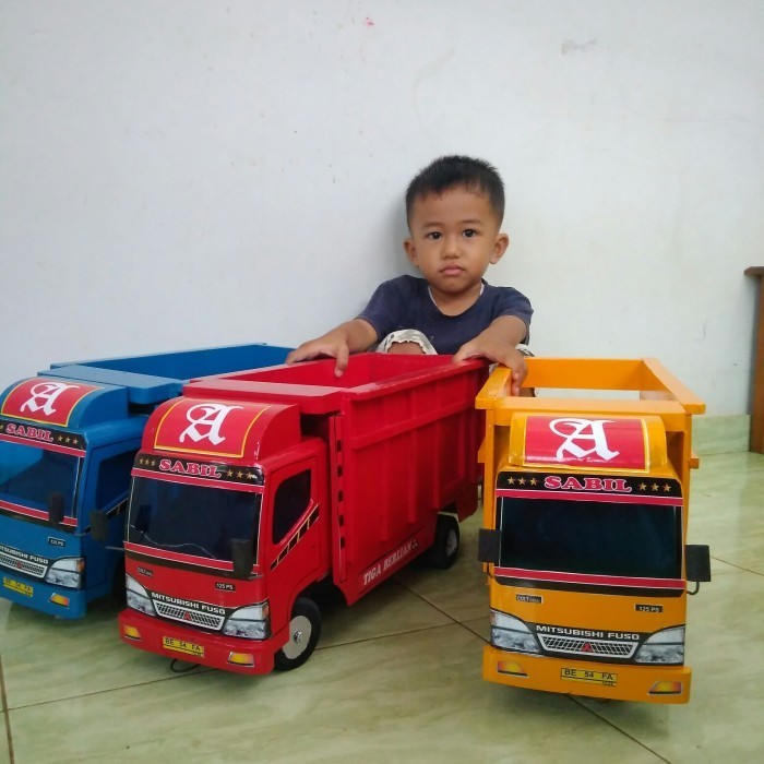 Jual Price Mainan Mobil Truk Kayu Miniatur Truck Oleng Mobilan Besar