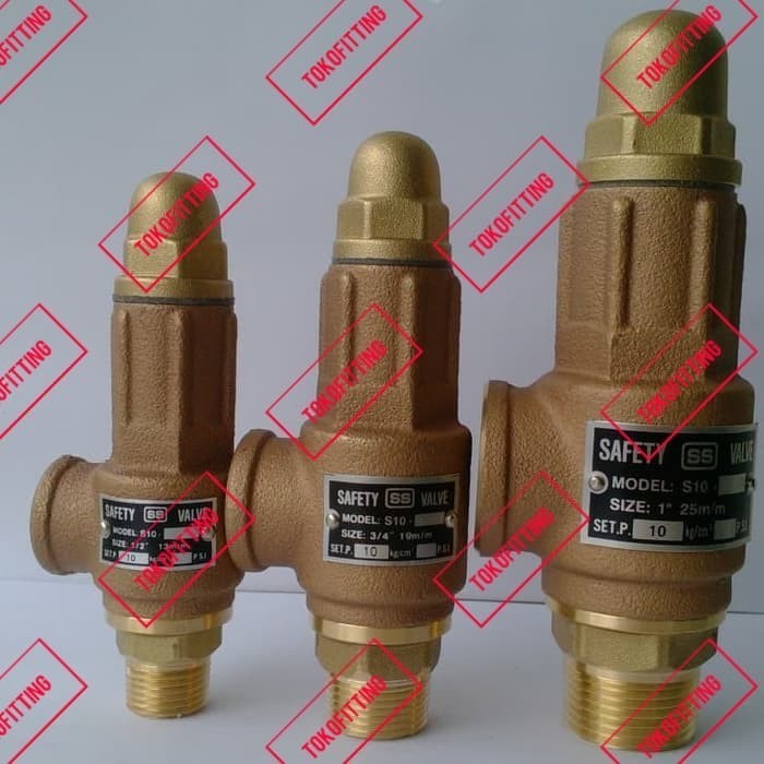 Jual Safety Valve Kuningan Inch Bar Kg Cm Drat Luar X Dalam