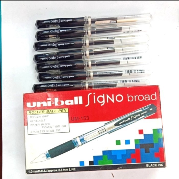 Jual Pulpen Uniball Signo Broad Um 153 Hitam Lusin Shopee Indonesia