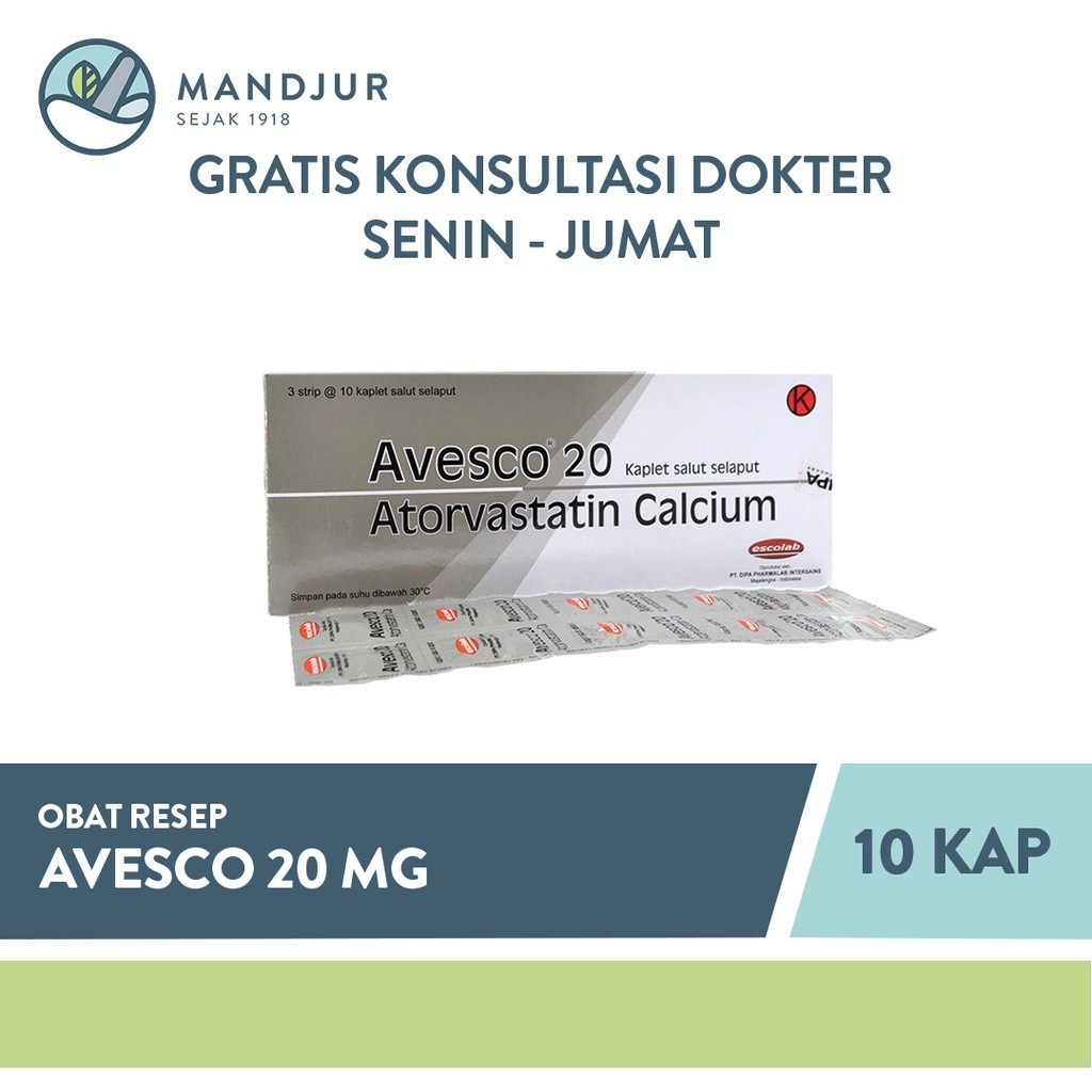 Jual Avesco 20 Mg 10 Kaplet Shopee Indonesia