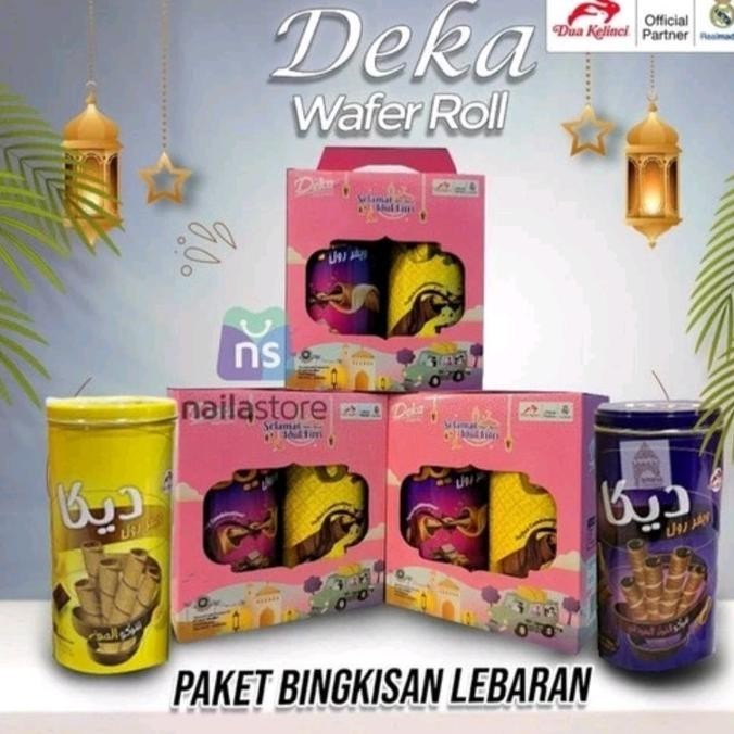 Jual Deka Wafer Roll Gift Box Lebaran Deka Wafer Roll Hampers