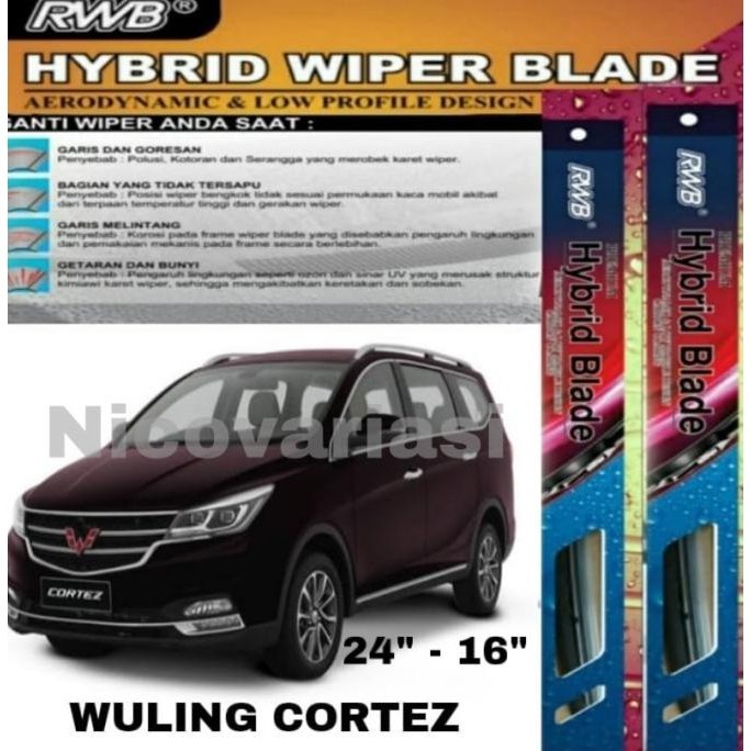 Jual Murah Neet Wiper Hybrid Blade RWB Original Wiper Wuling Cortez