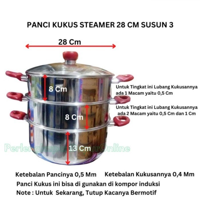 Jual Super Steamer Supra Susun Cm Panci Stainless Susun Panci