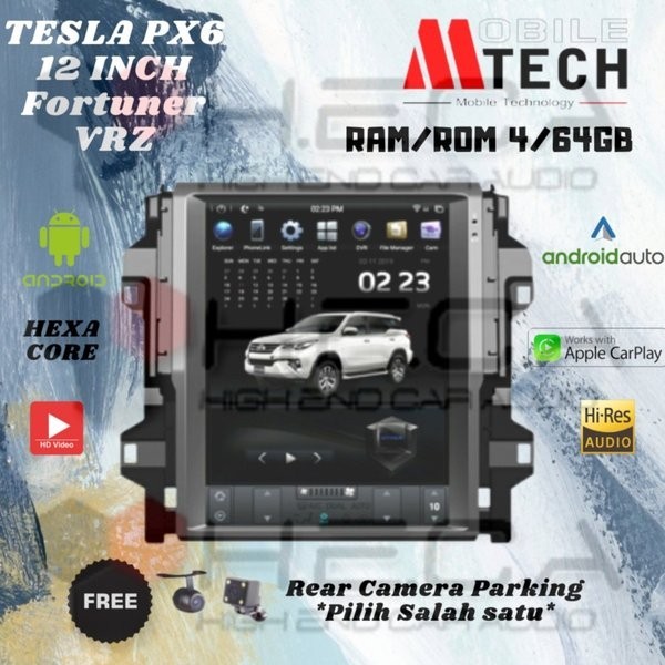 Jual MTECH TESLA PX6 TOYOTA FORTUNER VRZ 4 64GB 12 ANDROID HEAD UNIT