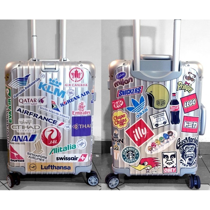 Jual Travel Label Sticker Koper Rimowa Design I Famous Logo Brand