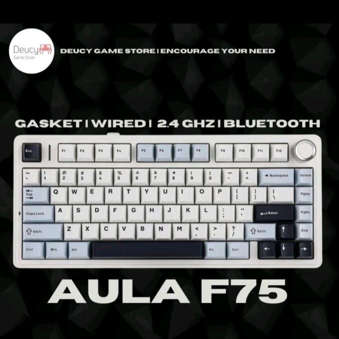 Jual Aula F Gasket Wireless Triple Connection Mechanical Keyboard