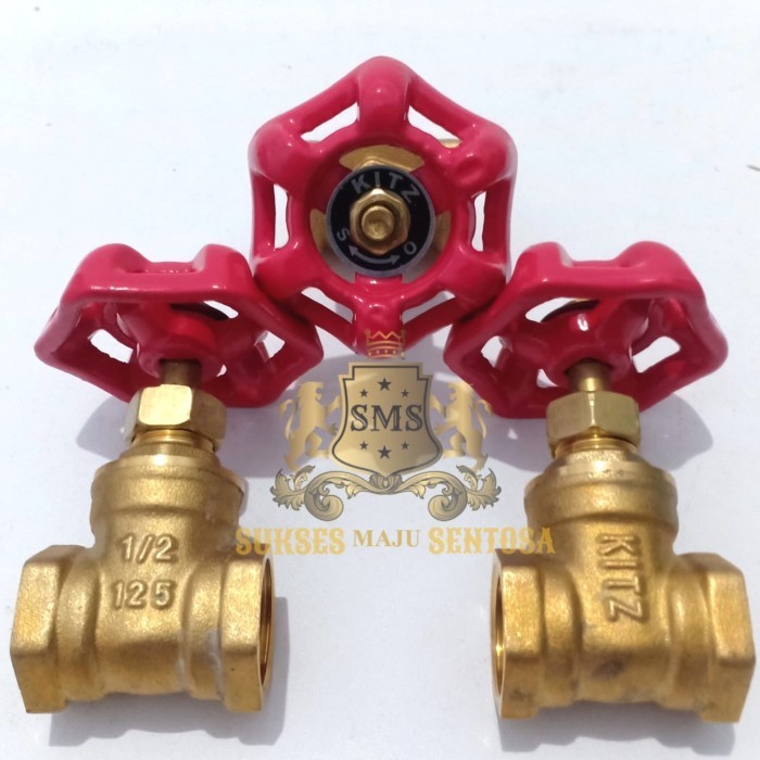 Jual GATE VALVE KITZ 1 STOP KRAN PUTAR KUNINGAN 1 INCH Shopee