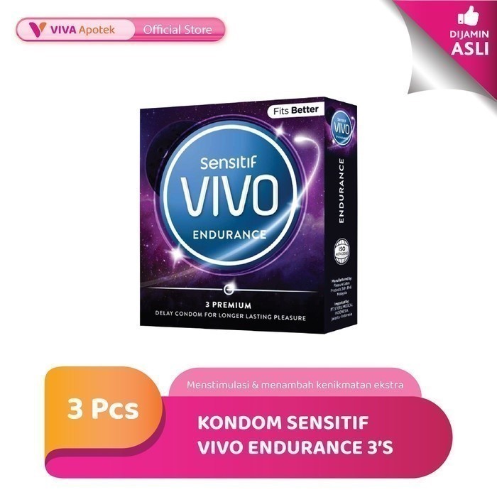 Jual Kondom Sensitif Vivo Endurance 3 Pcs Shopee Indonesia