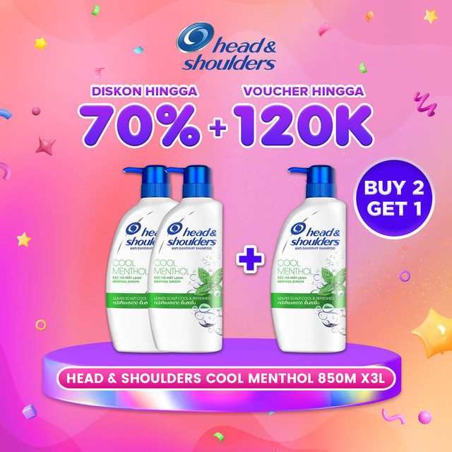 Jual Head Shoulders Sampo Anti Ketombe Cool Menthol Perawatan Rambut