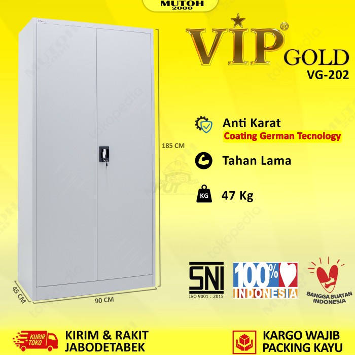 Jual Vip Gold Vg Lemari Arsip Besi Pintu Swing Tarik Shopee Indonesia