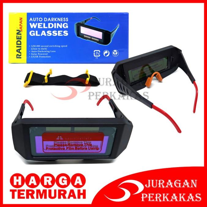 Jual RAIDEN KACAMATA LAS OTOMATIS KACA MATA AUTO DARKENING WELDING