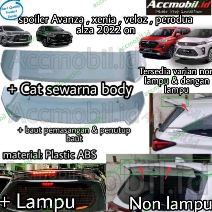 Jual Spoiler All New Avanza Xenia Veloz On Plastic Abs Cat