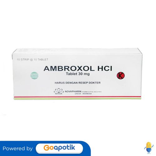 Jual AMBROXOL NOVAPHARIN 30 MG BOX 100 TABLET Shopee Indonesia