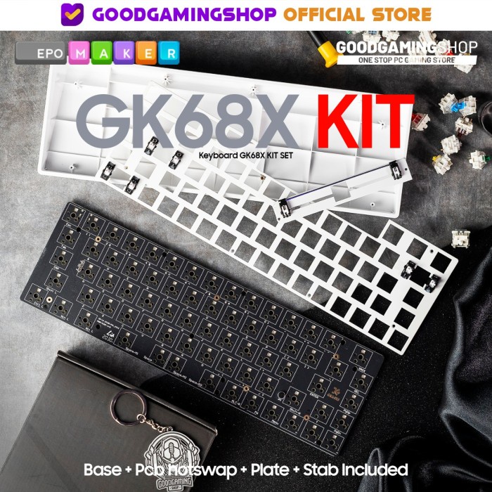 Jual GK68X MECHANICAL KEYBOARD FULL SET KIT Shopee Indonesia