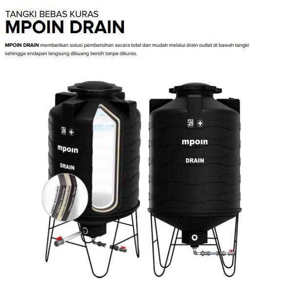 Jual Tangki Kuras Mpoin Plus 800 Liter Drain Toren Air Tandon Air