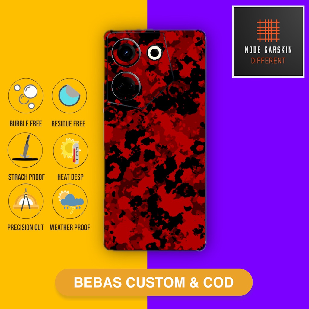 Jual Garskin Skin Tecno Camon 20 Pro 5G Fullbody Atau Backonly Camo 4