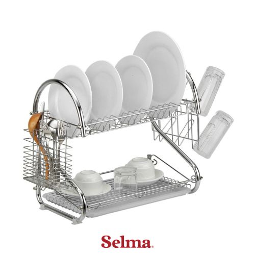 Jual Selma Tammy Rak Piring 2 Tingkat Dish Rack Tempat Peralatan Makan