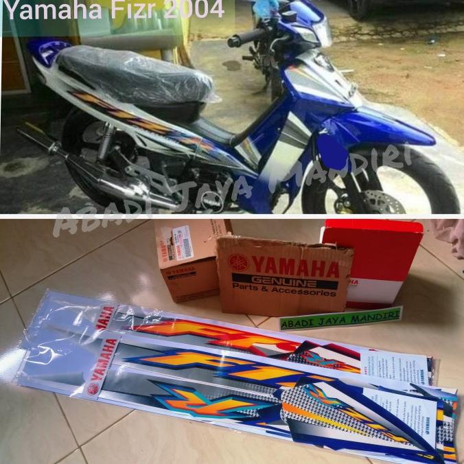 Jual Stiker Striping Lis Yamaha Fizr F1Zr Biru Putih 2004 Asli Yamaha