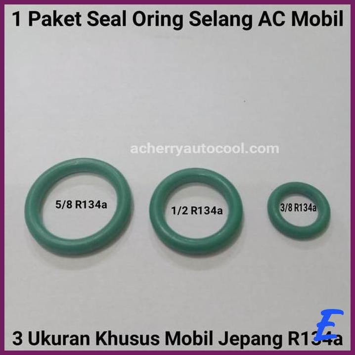 Jual HR SEAL ORING SELANG KARET PIPA 3 UKURAN R134 AC MOBIL