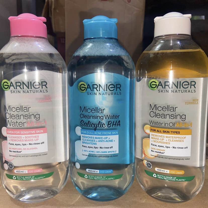 Jual Garnier Micellar Water 400ml ALL VARIAN PINK ROSE SALICYLIC