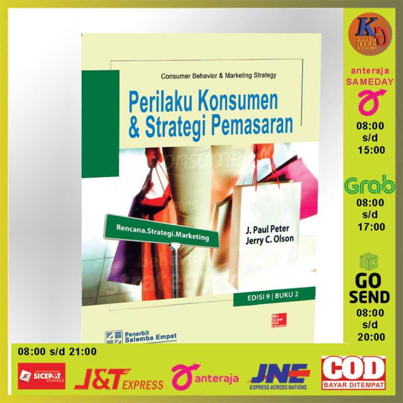 Jual Perilaku Konsumen Dan Strategi Pemasaran Edisi 9 Buku 2 By J Paul