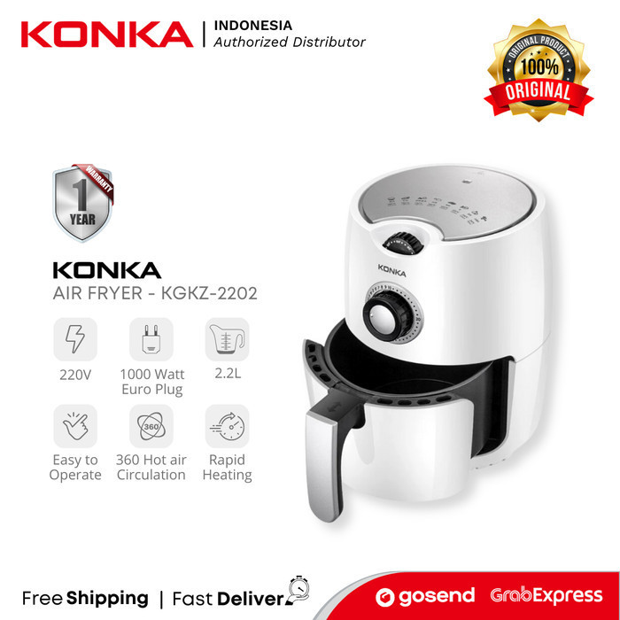 Jual Konka Air Fryer L Penggorengan Tanpa Minyak Kgkz We