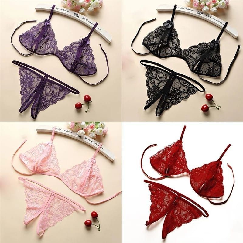 Jual Emy Lingerie Set Bra G String Gstring Baby Doll Kimono Px