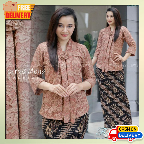 Jual Set Kebaya Kartinian Kebayak Modern Setelan Murah Kondangan Oneset