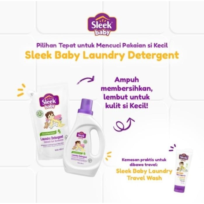 Jual Sleek Baby Laundry Detergent Botol Ml Shopee Indonesia