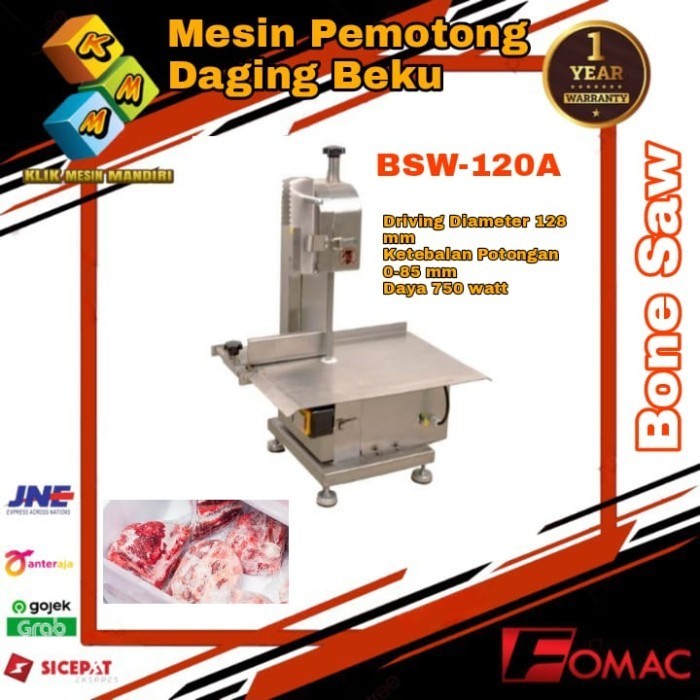 Jual Mesin Pemotong Tulang Daging Beku Bone Saw Bsw 120A Fomac Shopee