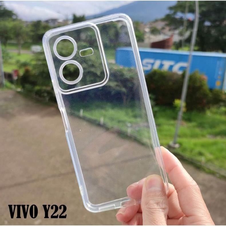 Jual Softcase Casing Terbaru Vivo Y22 4G 2022 Silikon Bening Transfaran