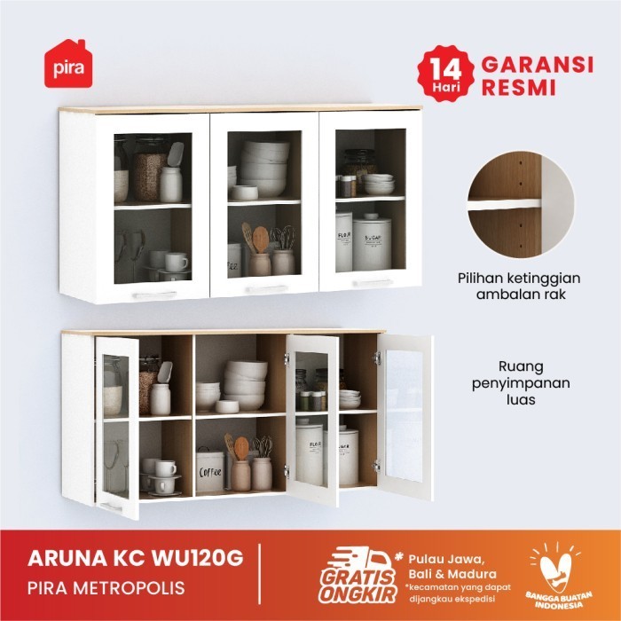 Jual Pira Metropolis Ox Aruna Kc Wu G Kitchen Set Atas Pintu Kaca