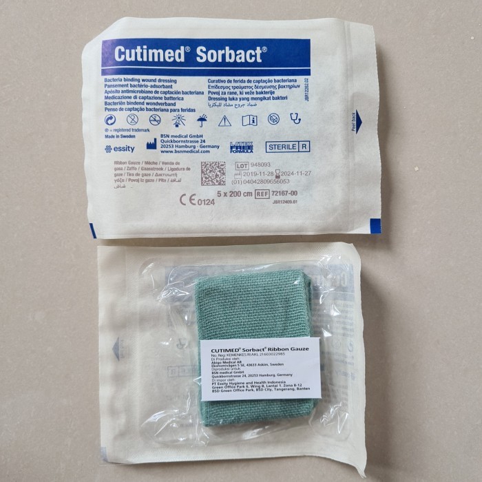 Jual Cutimed Sorbact Ribbon Gauze X Cm Cutimed Sorbact Ribbon