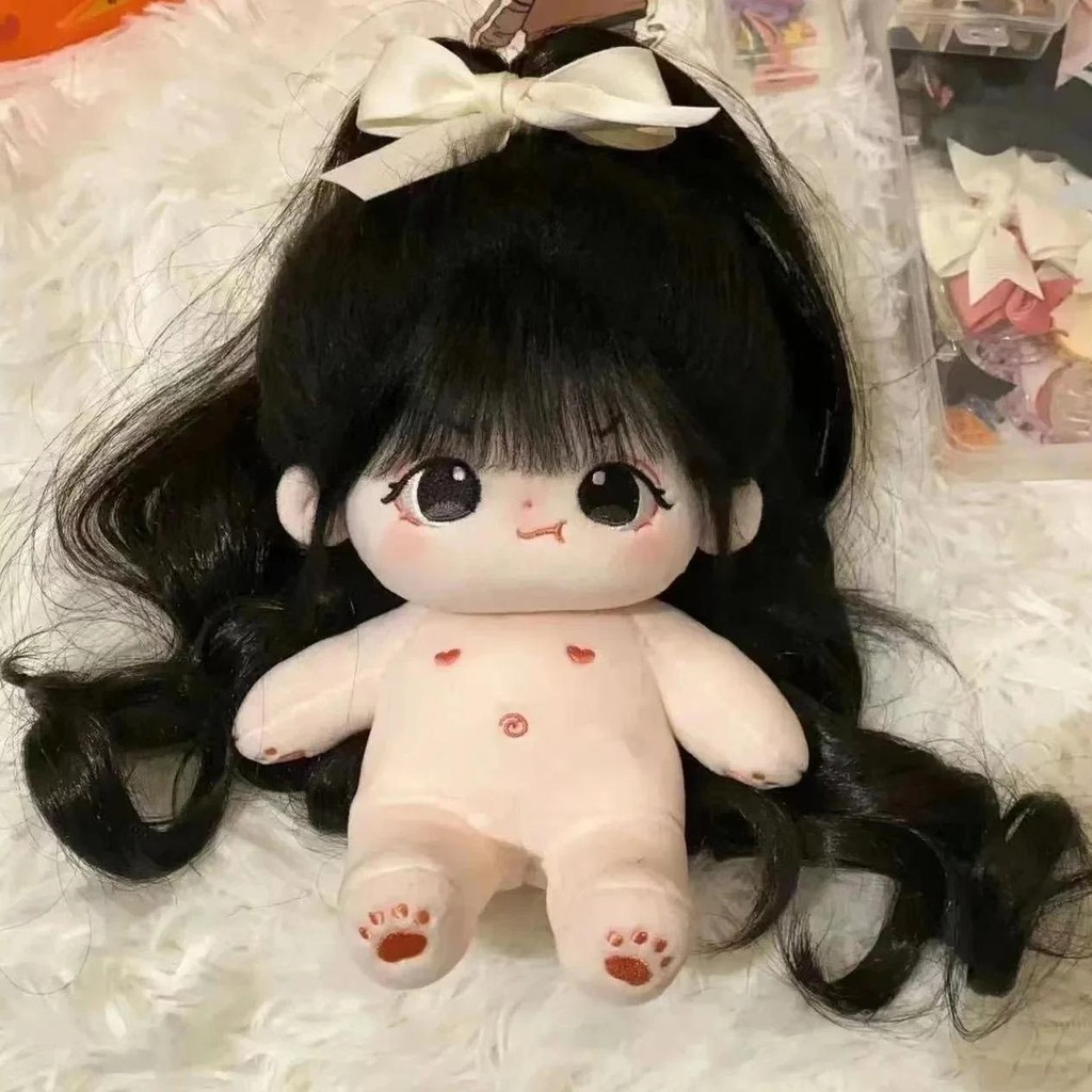Jual Cm Plush Doll Long Hair Naked Figure Baby Doll Cute Face Kawaii