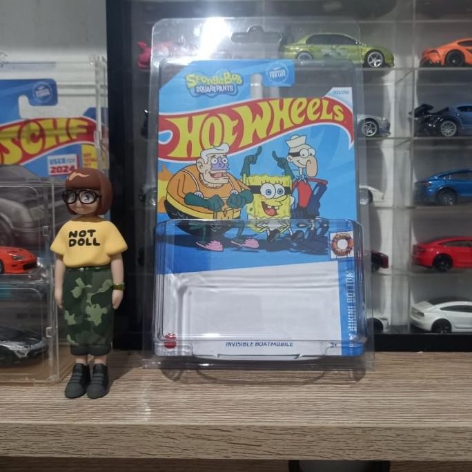 Jual Custom Card Invisible Boatmobile Spongebob Squarepants Hot Wheels