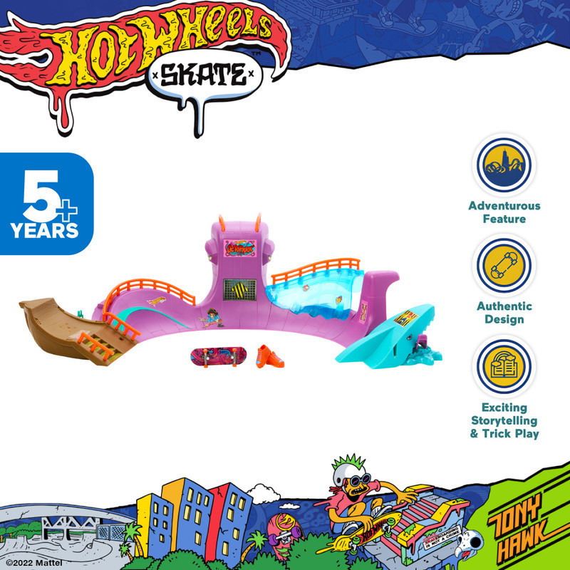 Jual Hot Wheels Octopark Skate Set Mainan Trek Fingerboard Shopee