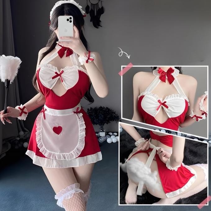 Jual Luckymm Lingerie Cosplay Maid Baju Kostum Pelayan Wanita 386