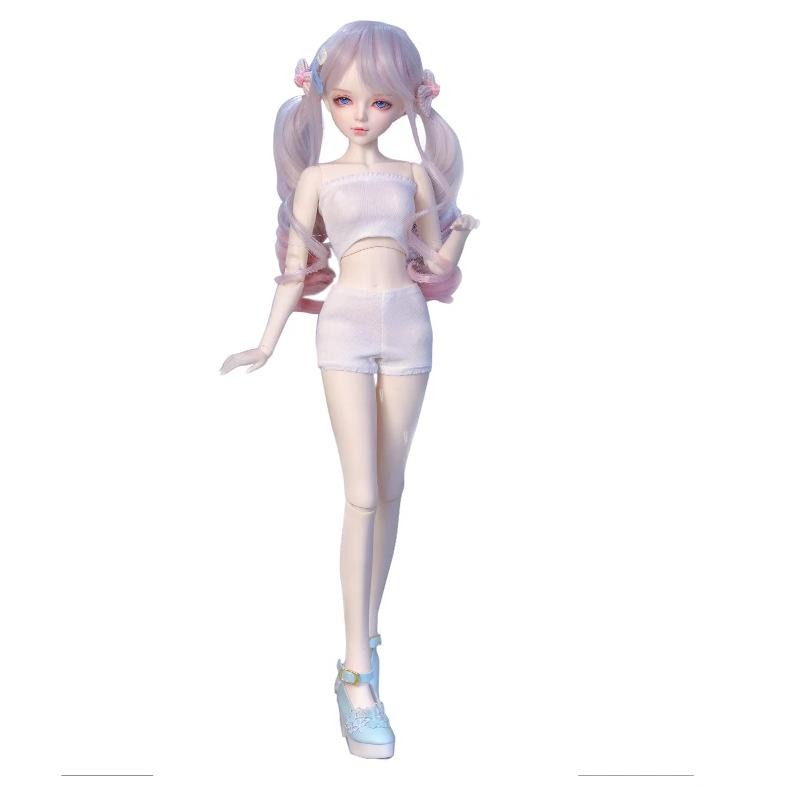 Jual 1 3 Bjd Dolls Solid Body White Skin Girls Nude Mjd Doll Body 60cm
